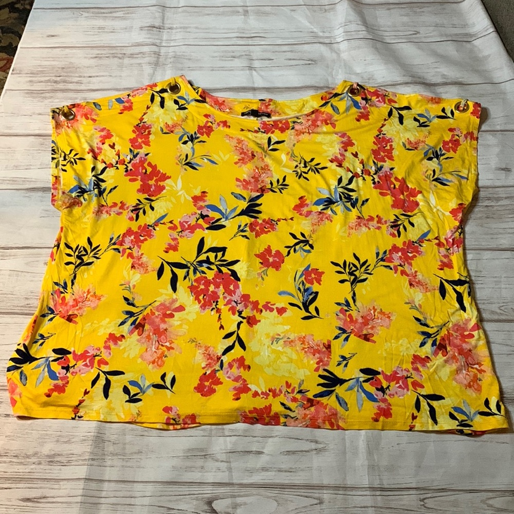 Plus Sized Cold Shoulder Top